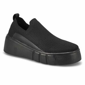 SoftMoc Womens Daley Platform Fashion Sneaker - Black Mono size 9
